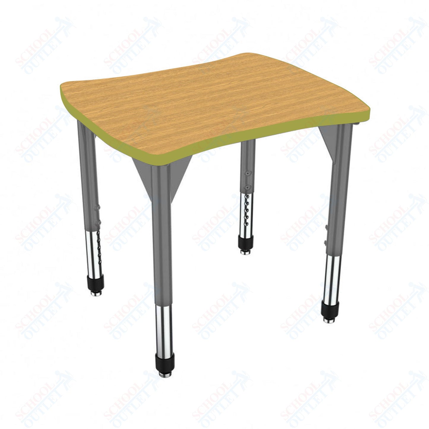 Marco Premier Series Contour Collaborative Desk 24" x 28" Adjustable Height 21"-31" (43-2310-MB)