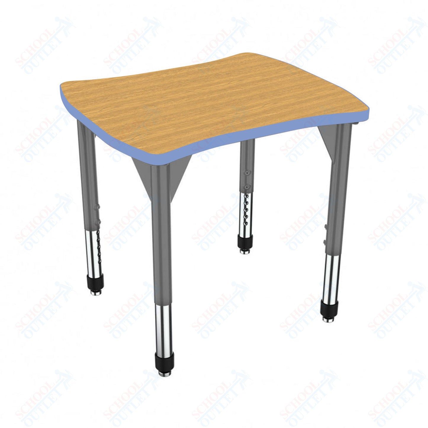 Marco Premier Series Contour Collaborative Desk 24" x 28" Adjustable Height 21"-31" (43-2310-MB)