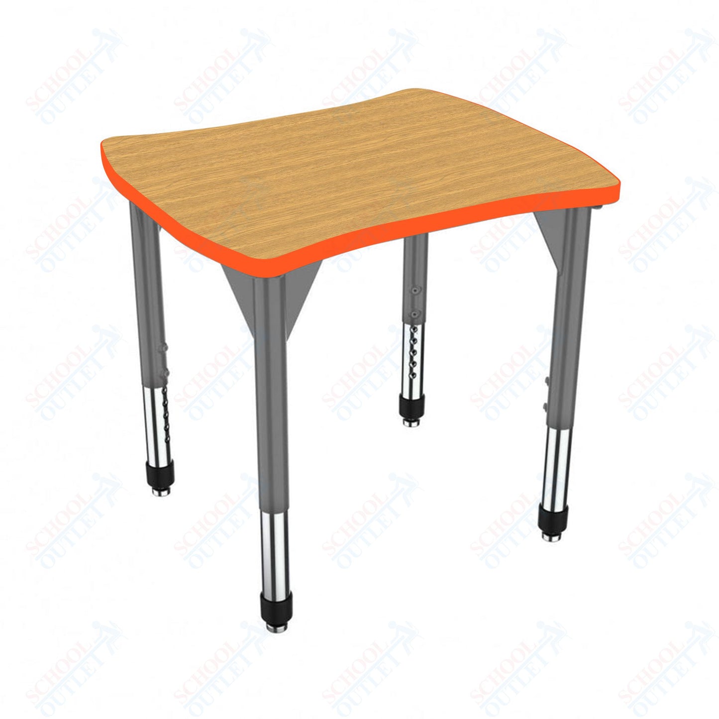 Marco Premier Series Contour Collaborative Desk 24" x 28" Adjustable Height 21"-31" (43-2310-MB)