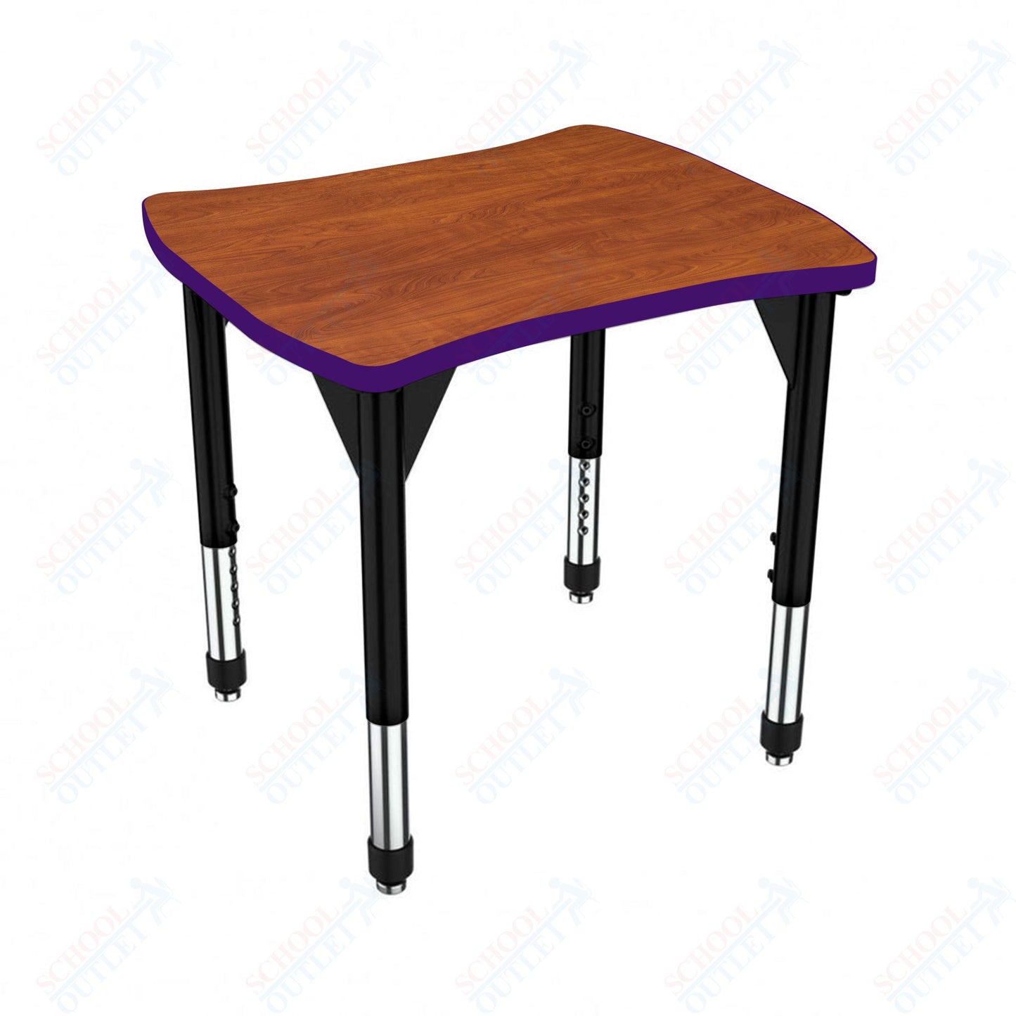 Marco Premier Series Contour Collaborative Desk 24" x 28" Adjustable Height 21"-31" (43-2310-MB)