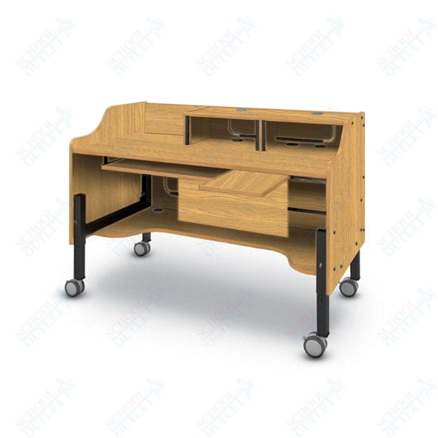 Marco Band-Stor Mobile Band-Stor Mobile Music Lab Workstations - 45"H x 61.5"W x 32"D (BS302-0)