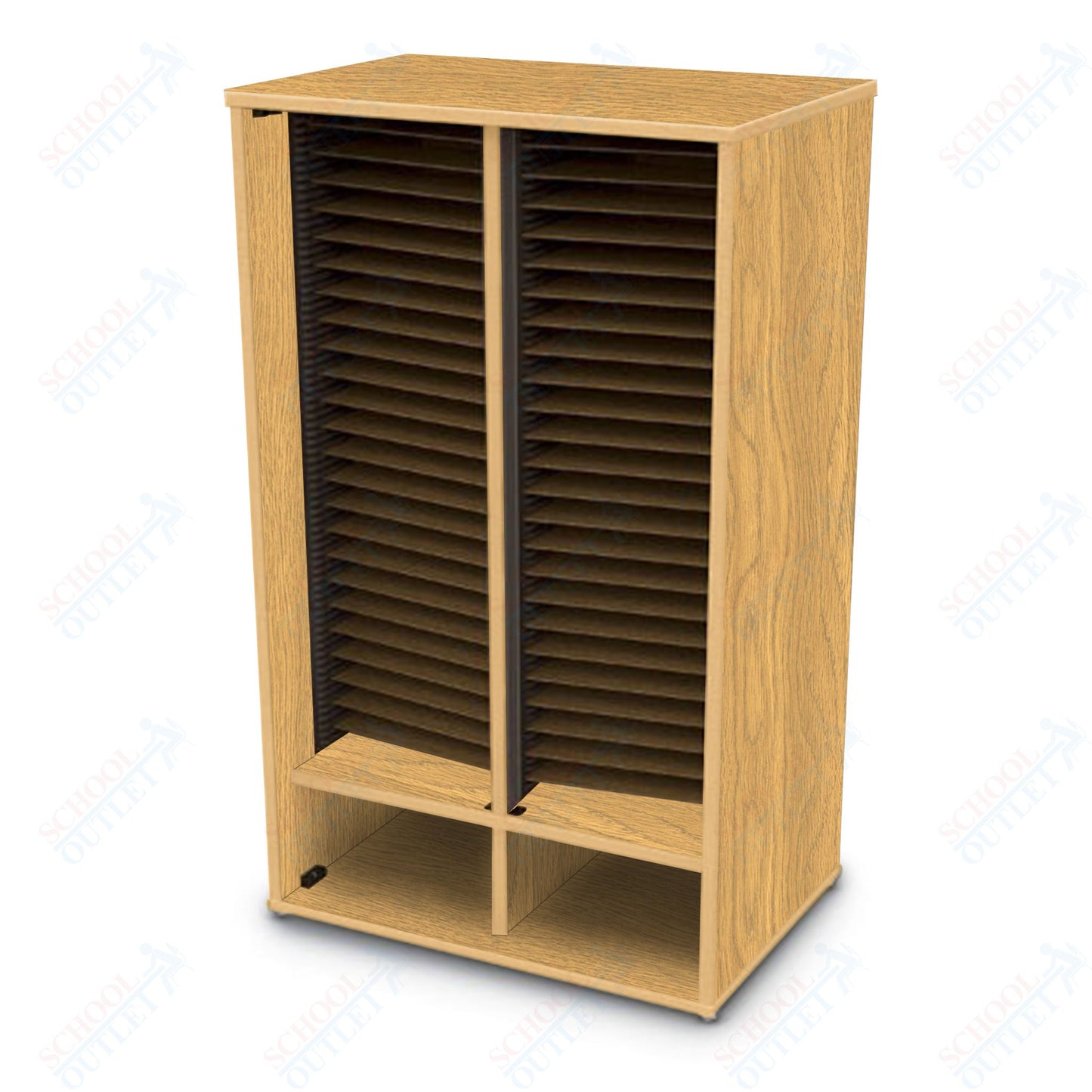 Marco Band-Stor Folio Cabinet with 2-Compartment, Choral (BS410)