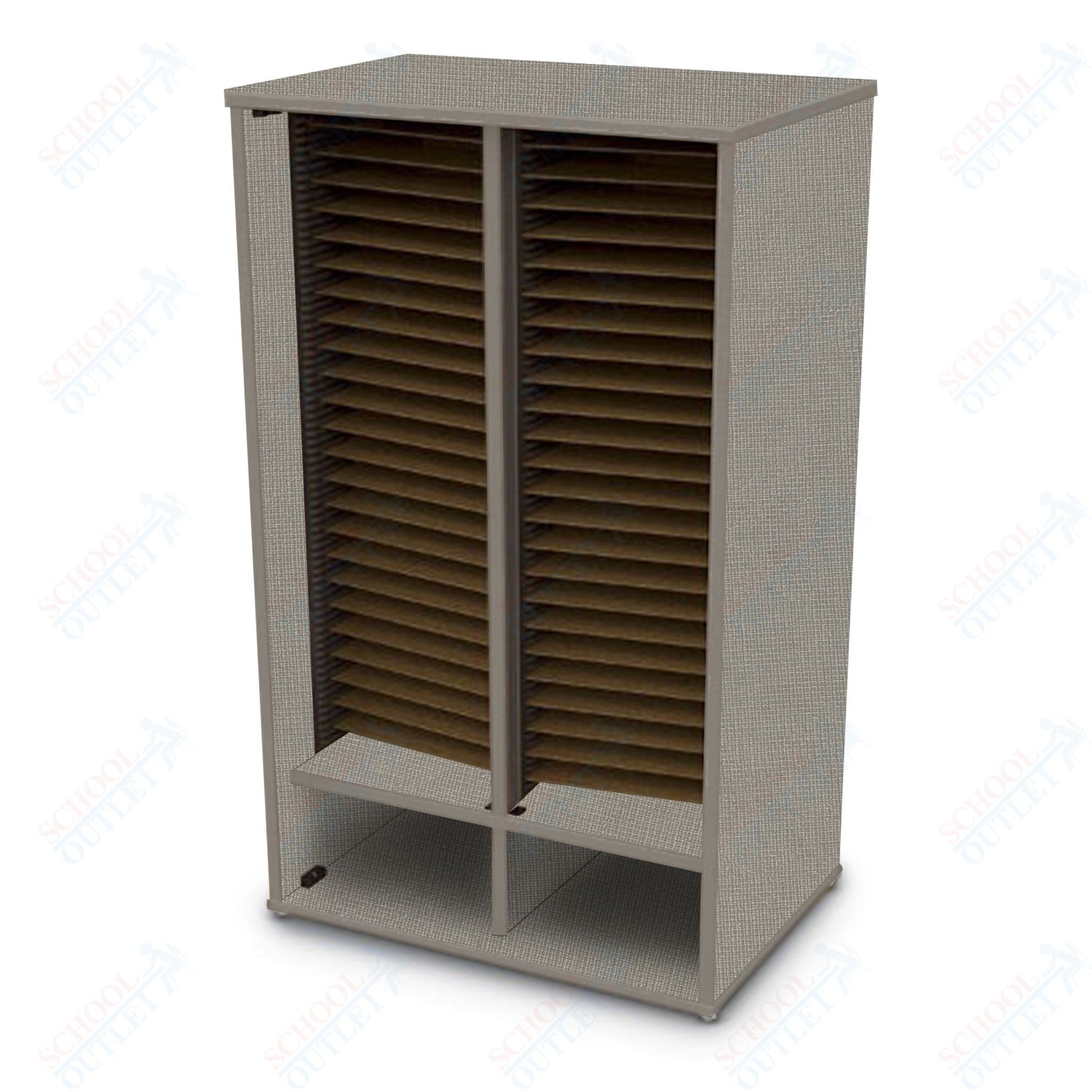 Marco Band-Stor Folio Cabinet with 2-Compartment, Choral (BS410)