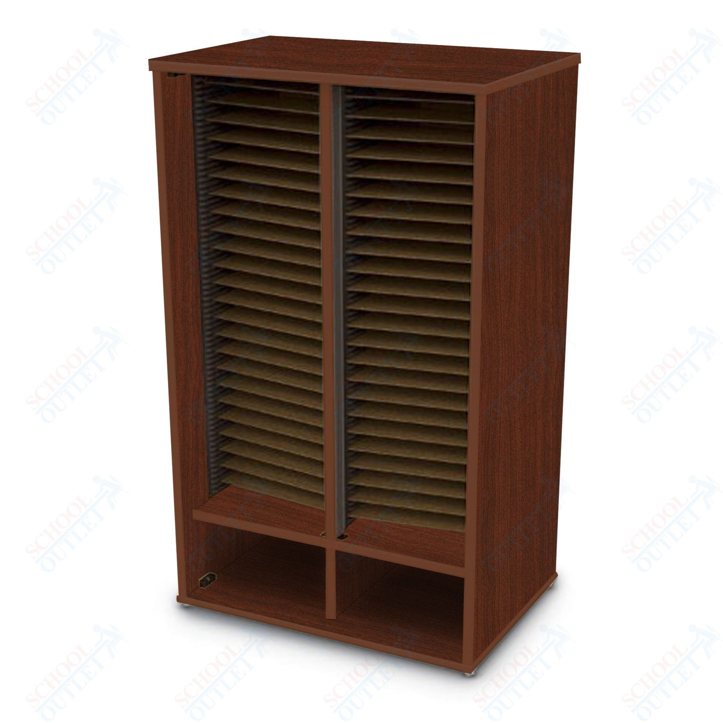 Marco Band-Stor Folio Cabinet with 2-Compartment, Choral (BS410)