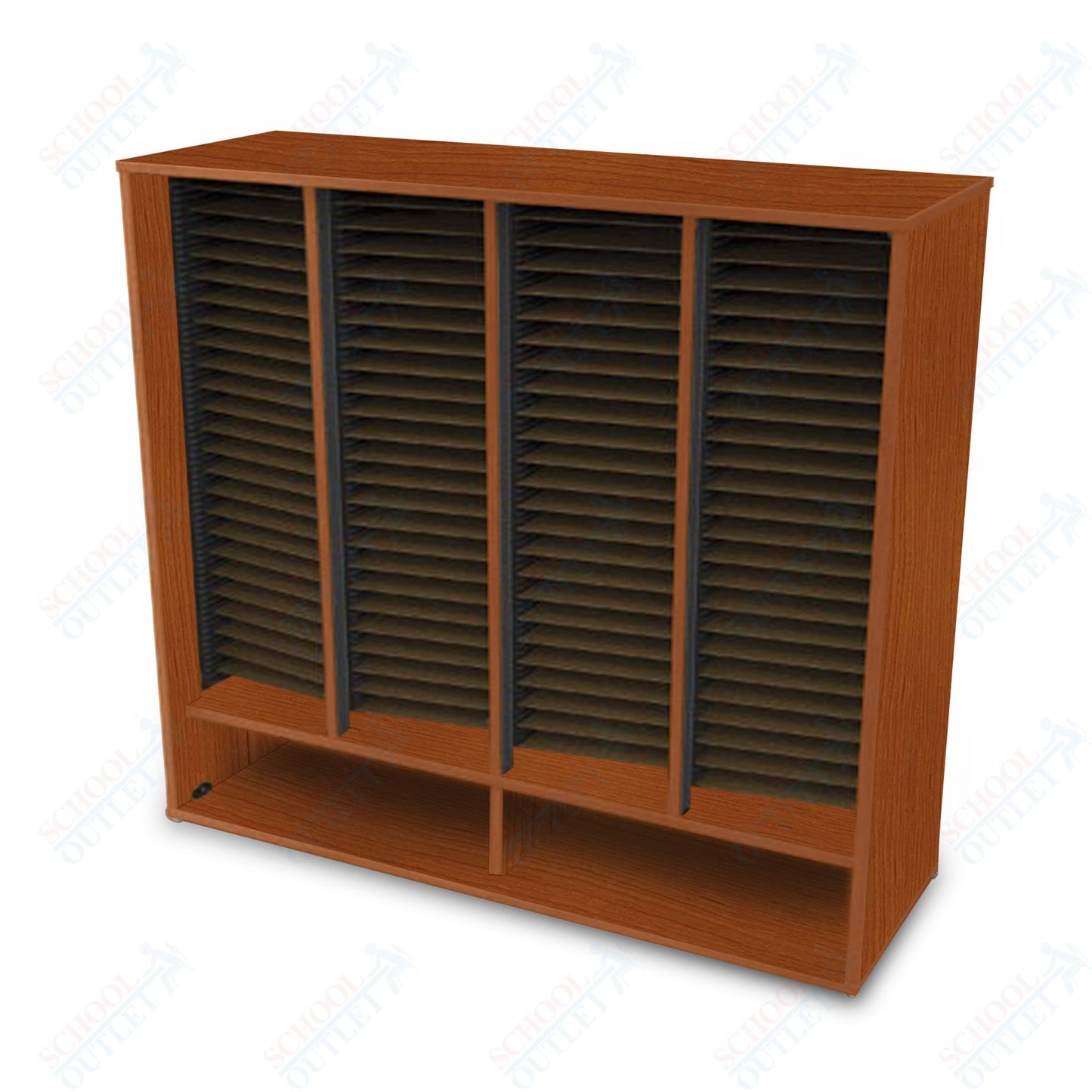 Marco Band-Stor Folio Cabinet with 4-Compartment, Choral (BS412)