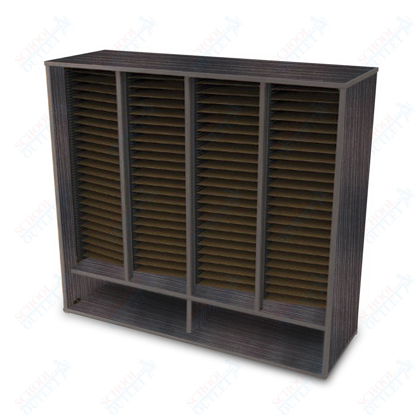Marco Band-Stor Folio Cabinet with 4-Compartment, Choral (BS412)