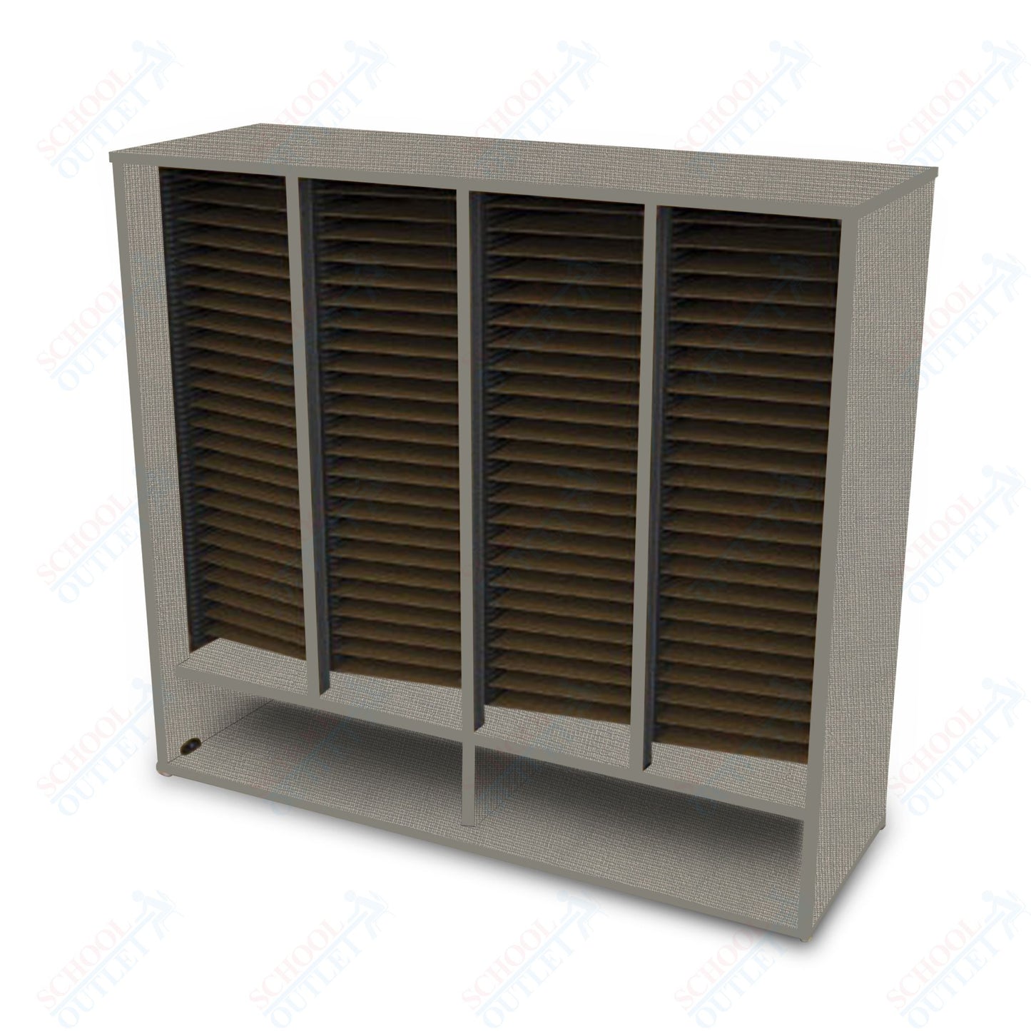 Marco Band-Stor Folio Cabinet with 4-Compartment, Choral (BS412)