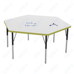 Marco MG2200 Series Hexagon Preschool Table w/ Dry Erase Top 54.5