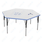 Marco MG2200 Series Hexagon Preschool Table w/ Dry Erase Top 54.5