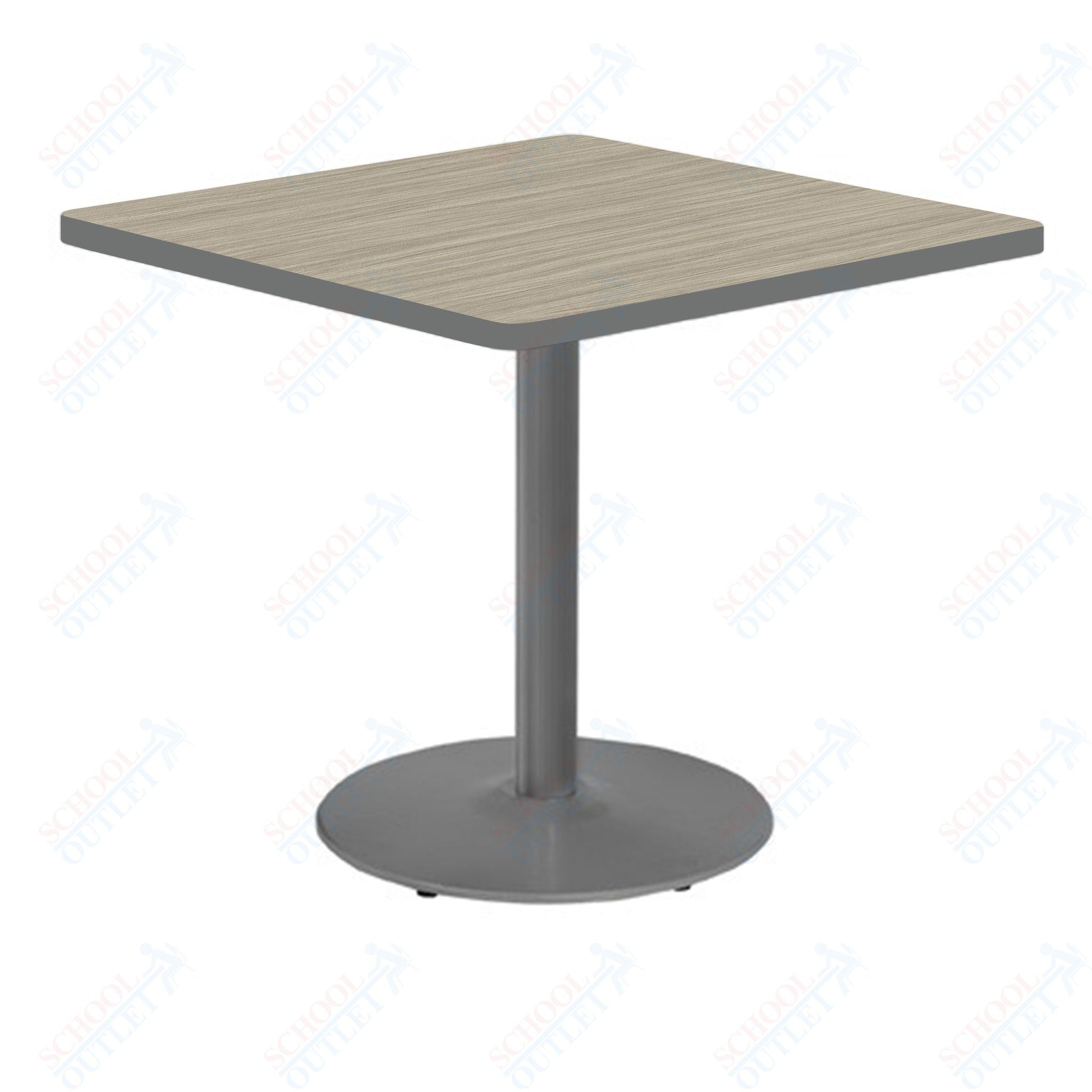 Marco 30" Square Cafe Table 29" Height Gray Base (MG2511 - M229) - SchoolOutlet