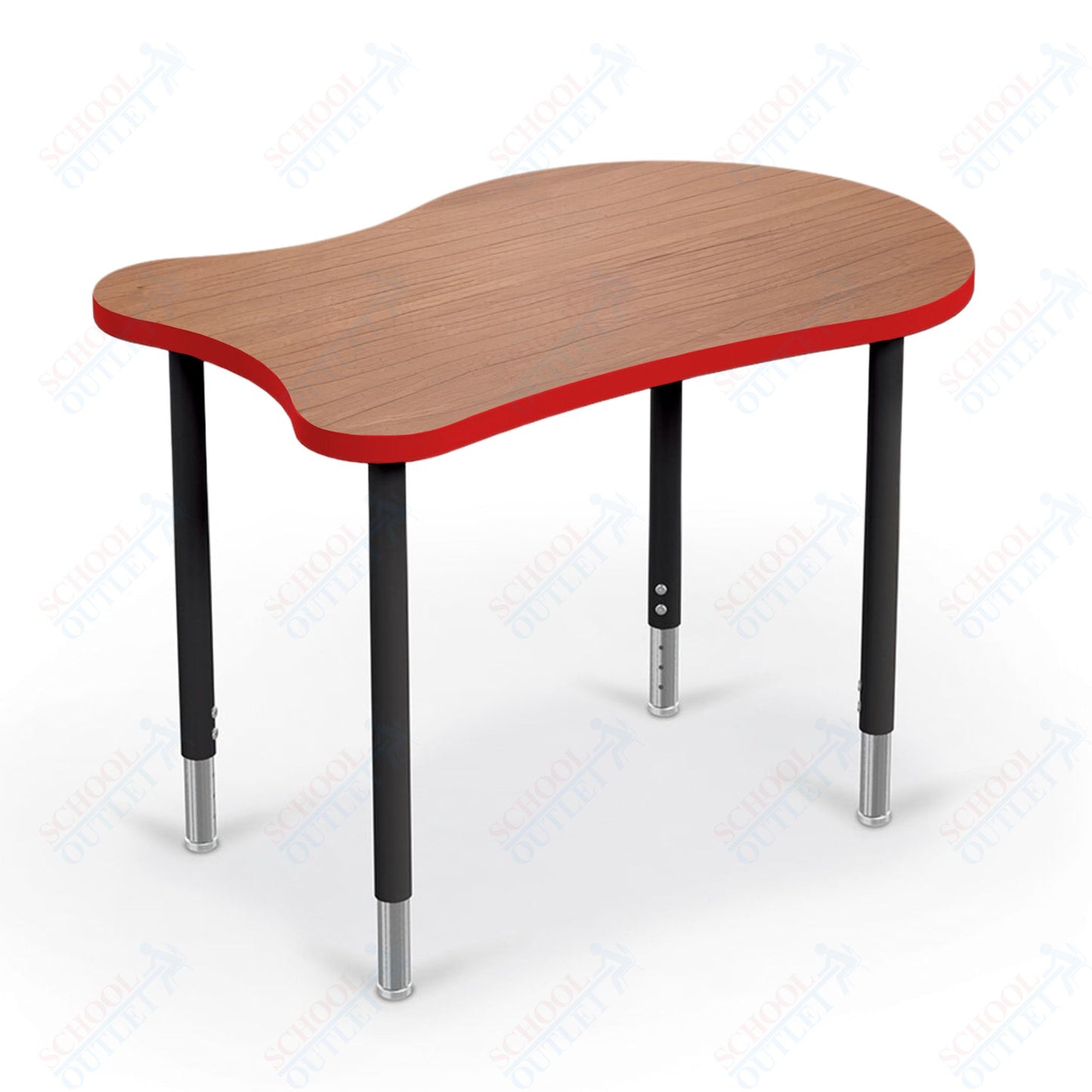 Mooreco Hierarchy Fender by MooreCo Desk (Standard) Adjustable Height 22" - 32" - Black Legs
