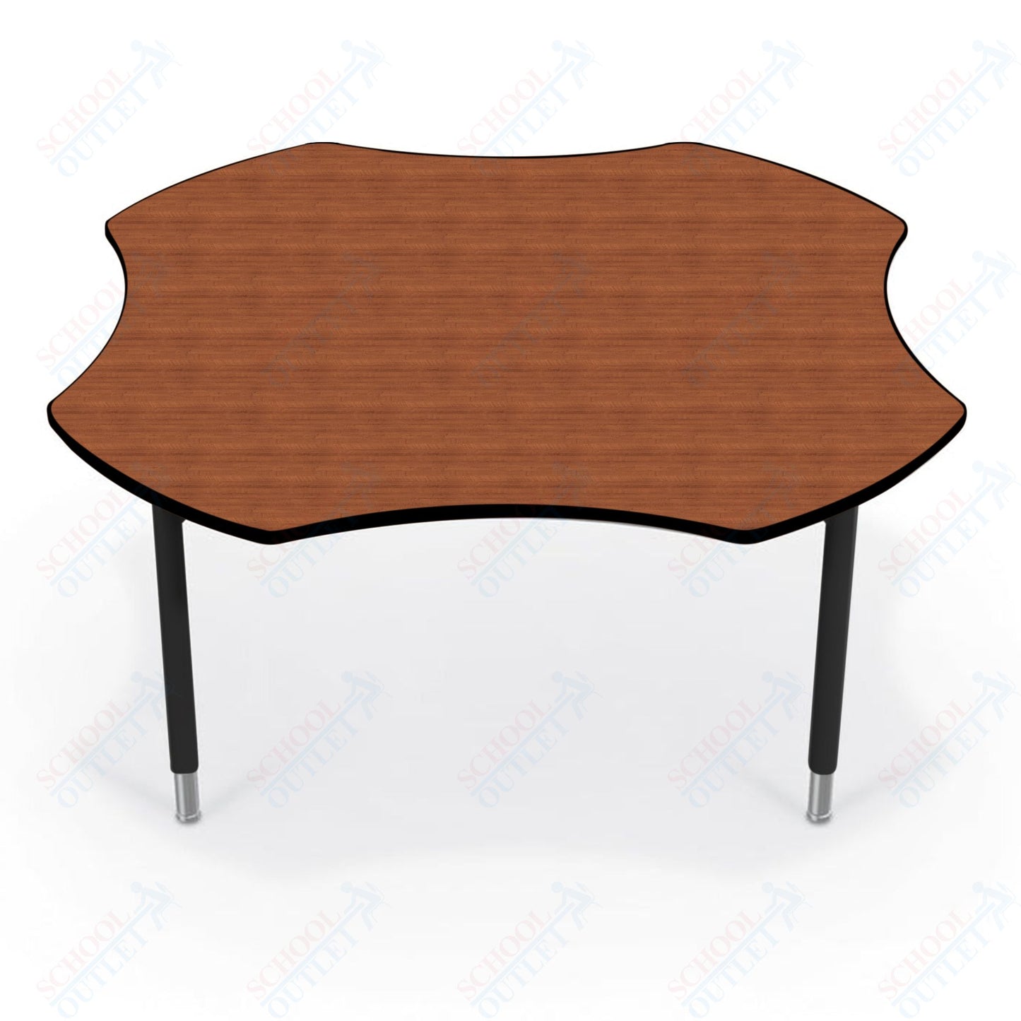 Hierarchy Clover School Activity Table (60"W x 60"D) HPL Top - Height Adjustable Legs by MooreCo