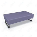 Mooreco Akt Soft Seating Lounge Loveseat Bench - Grade 02 Fabric and Powder Coated Sled Legs