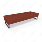 Mooreco Akt Soft Seating Lounge Sofa Bench - Grade 02 Fabric and Powder Coated Sled Legs