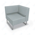 Mooreco Akt Soft Seating Lounge Corner Chair - Grade 02 Fabric and Powder Coated Sled Legs