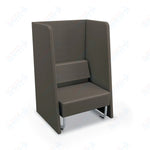 Mooreco Akt Soft Seating Lounge High Back Chair - Grade 02 Fabric and Powder Coated Sled Legs