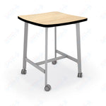 Mooreco Akt Table – Wavy Square, Laminate Top, Fixed Height Available in 29