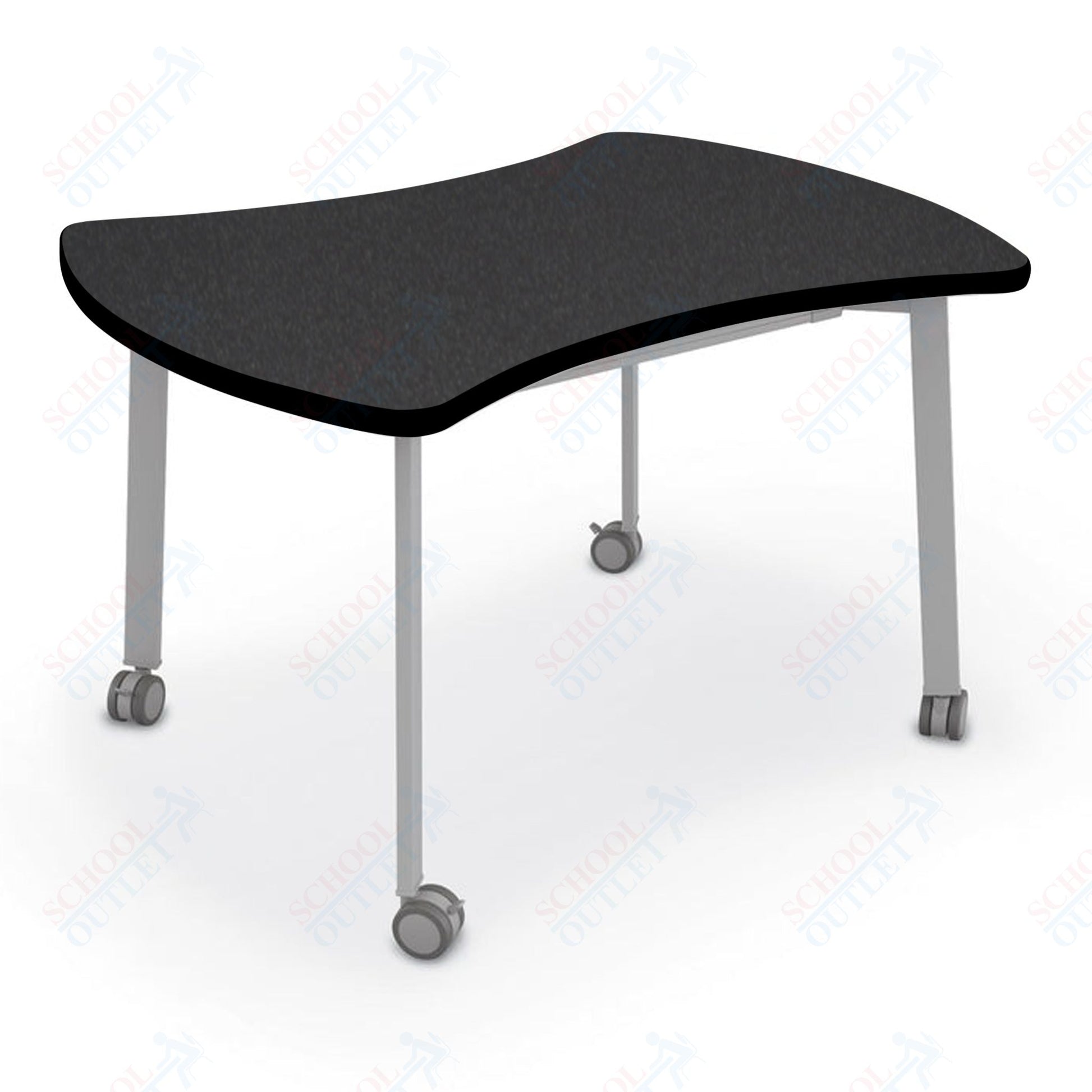 Mooreco Akt Table – Quad, Laminate Top, Fixed Height Available in 29"H, 36"H, or 42"H - SchoolOutlet