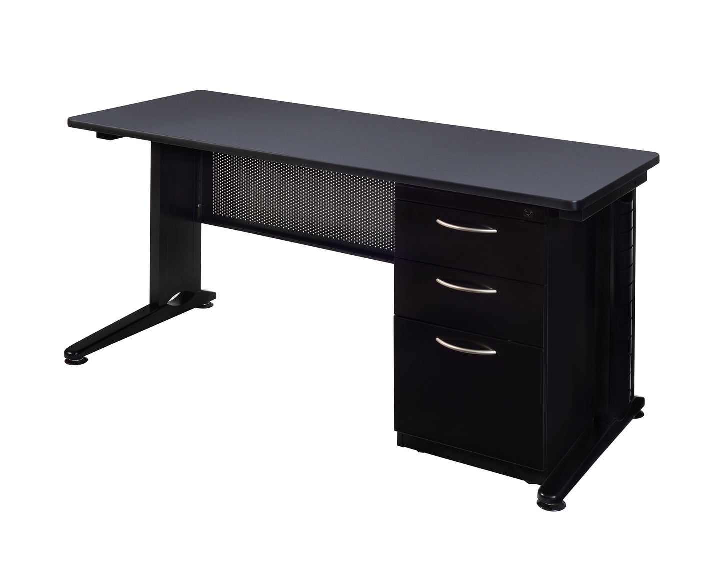 Regency Fusion 72" x 30" Teachers Desk with Single Pedestal Drawer Unit