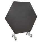 NPS EasyFold Mobile Cafeteria Hexagon Folding Table - 60
