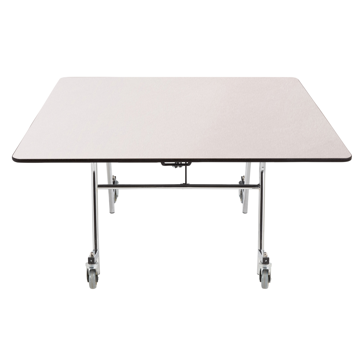 NPS EasyFold Mobile Cafeteria Square Folding Table - 60"W x 60"L x 25"H (NPS-MTSSF-60Q-XXX25)