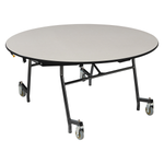 NPS EasyFold Mobile Cafeteria Round Folding Table - 60