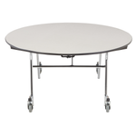 NPS EasyFold Mobile Cafeteria Round Folding Table - 60