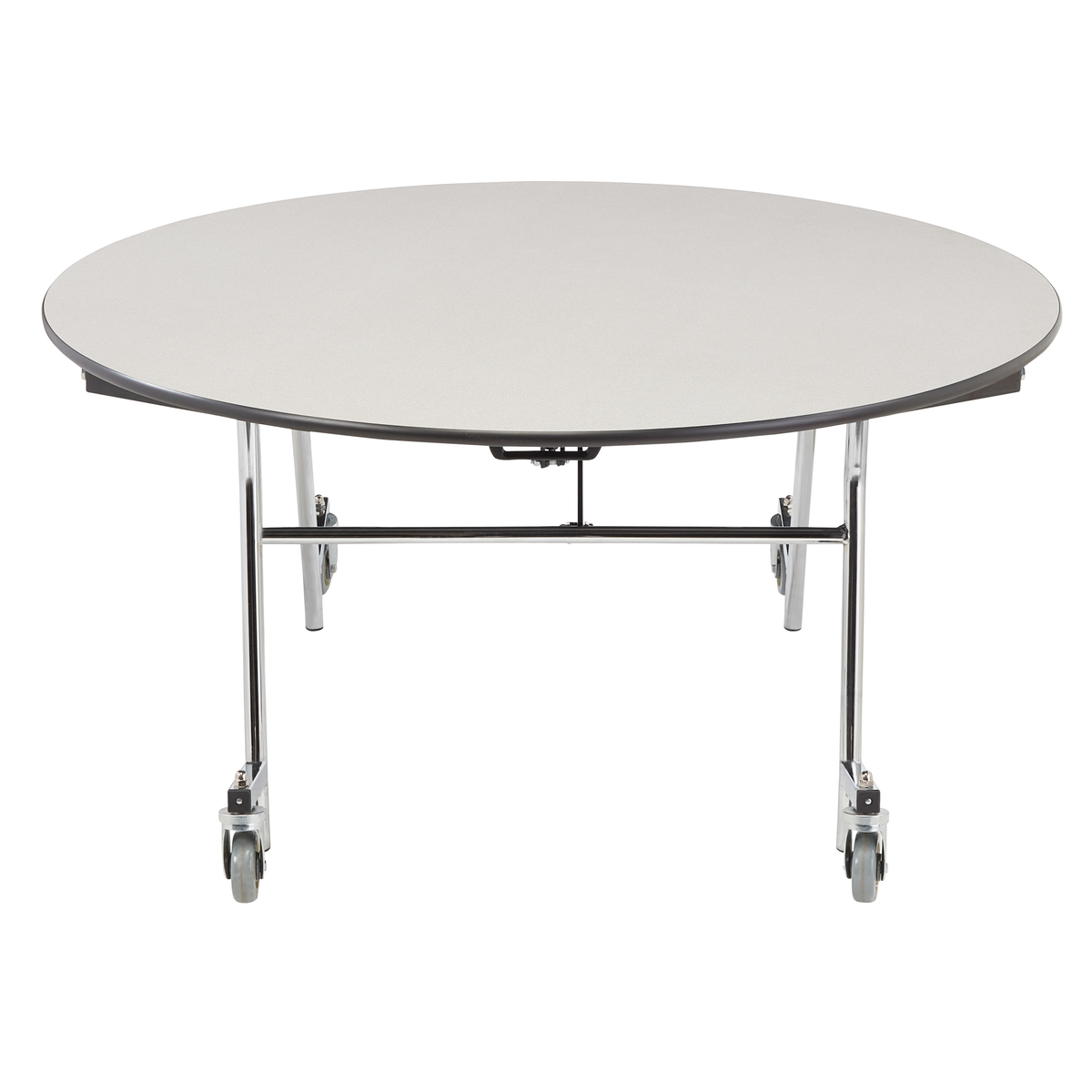 NPS EasyFold Mobile Cafeteria Round Folding Table - 60"W x 60"L x 42"H (NPS-MTSSF-60R-XXX42)