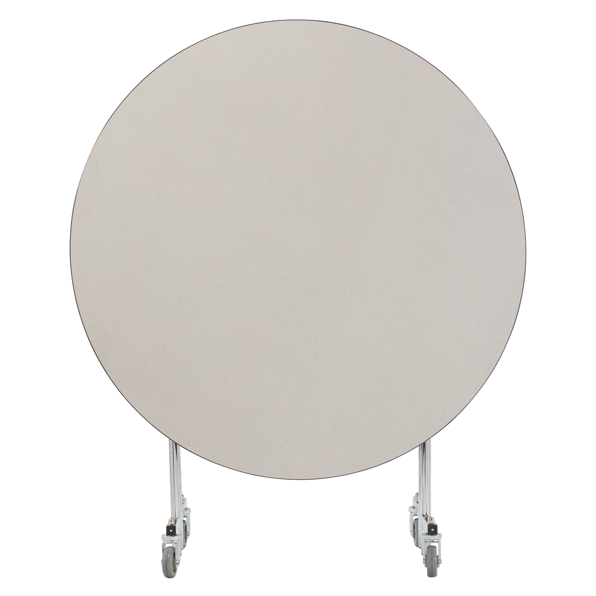NPS EasyFold Mobile Cafeteria Round Folding Table - 60"W x 60"L x 25"H (NPS-MTSSF-60R-XXX25)