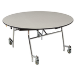 NPS EasyFold Mobile Cafeteria Round Folding Table - 60
