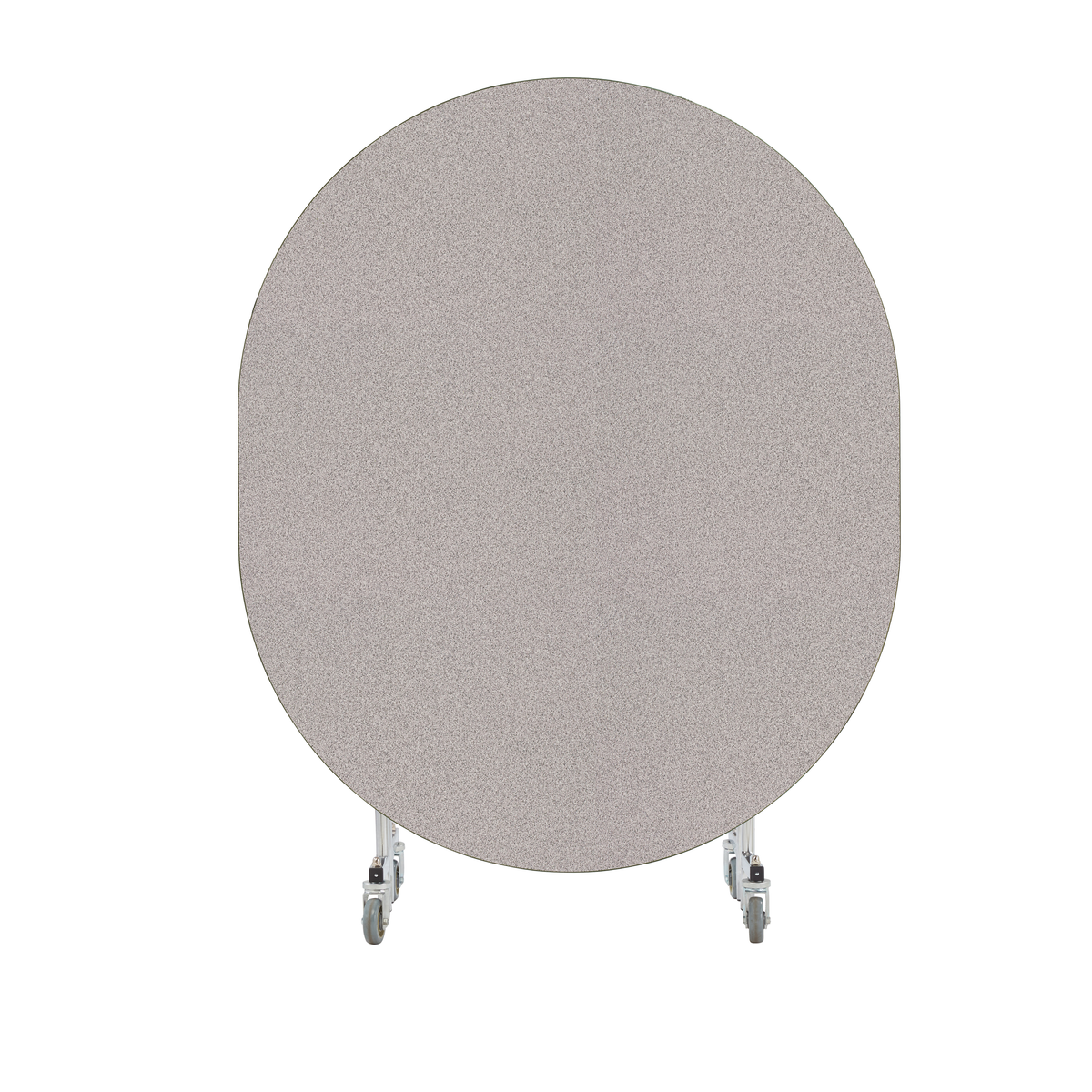 NPS EasyFold Mobile Cafeteria Oval Folding Table - 60"W x 72"L x 25"H (NPS-MTSSF-60V-XXX25)