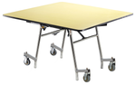 NPS EasyFold Mobile Cafeteria Square Folding Table - 48