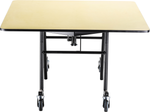 NPS EasyFold Mobile Cafeteria Square Folding Table - 48