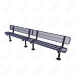 MyTcoat - Standard Outdoor Bench with Back - Surface Mount 10' L (MYT-BRT10-20)
