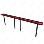 MyTcoat - Standard Outdoor Bench with Back - Inground Mount 10' L (MYT-BRT10-22)