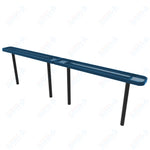 MyTcoat - Standard Outdoor Bench with Back - Inground Mount 10' L (MYT-BRT10-22)