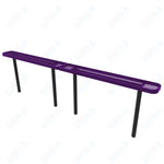MyTcoat - Standard Outdoor Bench with Back - Inground Mount 10' L (MYT-BRT10-22)