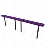MyTcoat - Standard Outdoor Bench with Back - Inground Mount 10' L (MYT-BRT10-22)