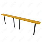MyTcoat - Standard Outdoor Bench with Back - Inground Mount 10' L (MYT-BRT10-22)