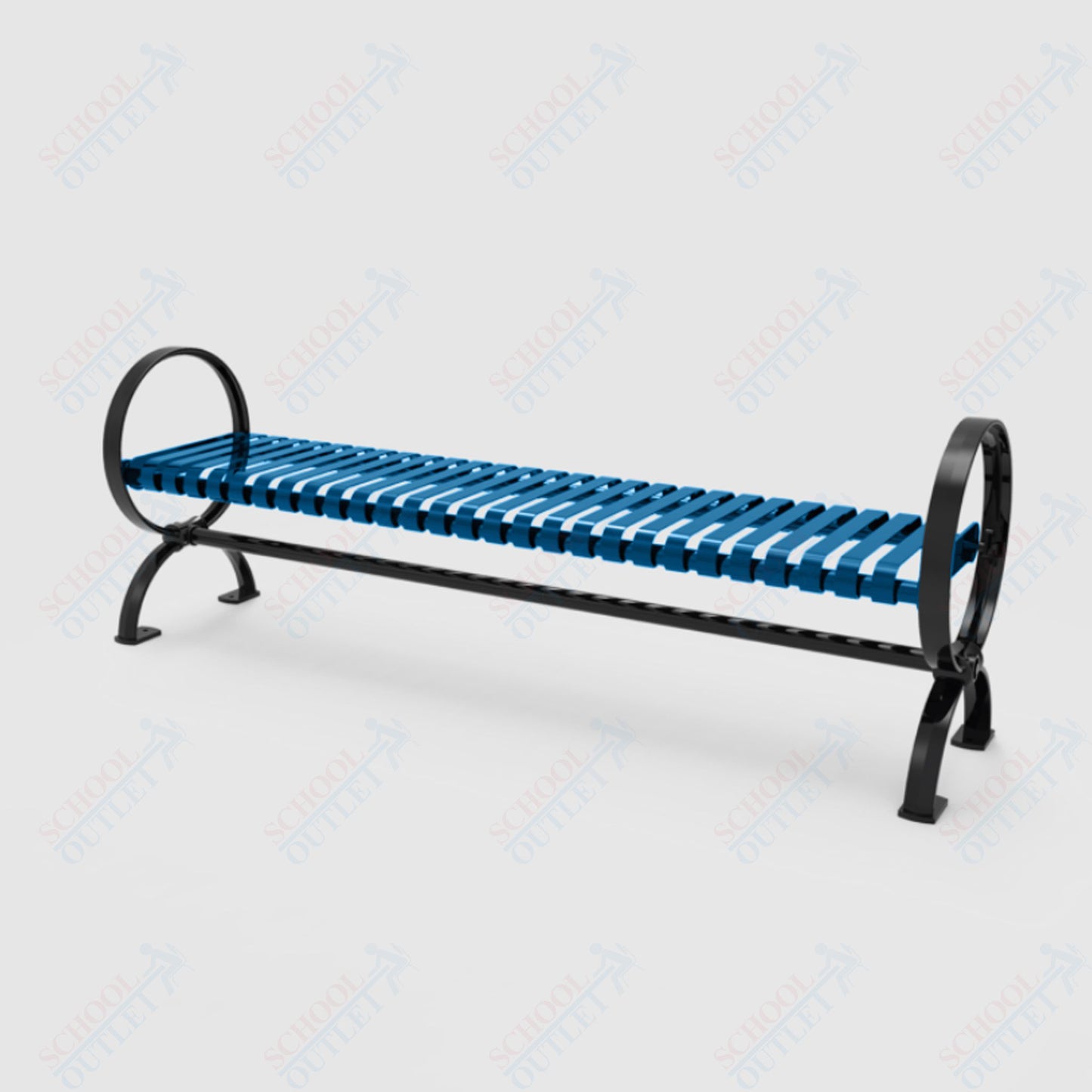 MyTcoat - Village Outdoor Bench without Back - Portable or Surface Mount 6' L (MYT-BVL06-U-58)