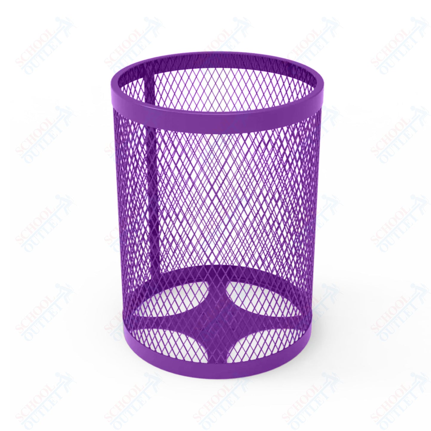 MyTcoat - 55 Gallon Metal Trash Receptacle 26" Diameter x 34" H (MYT-RRD55)