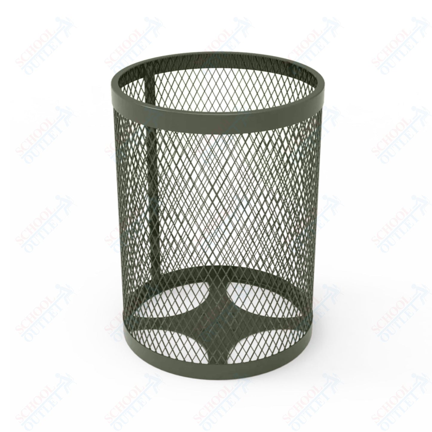 MyTcoat - 55 Gallon Metal Trash Receptacle 26" Diameter x 34" H (MYT-RRD55)