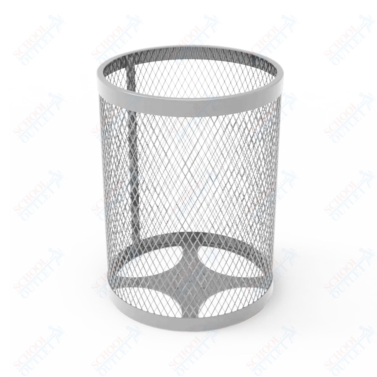 MyTcoat - 55 Gallon Metal Trash Receptacle 26" Diameter x 34" H (MYT-RRD55)