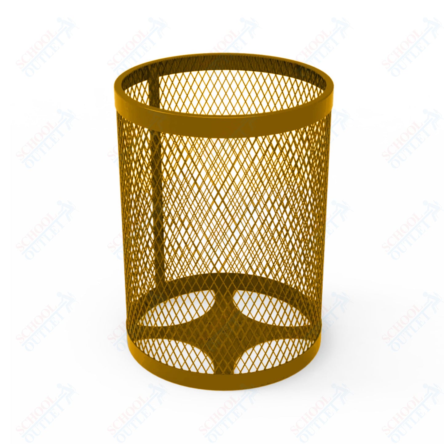 MyTcoat - 55 Gallon Metal Trash Receptacle 26" Diameter x 34" H (MYT-RRD55)