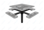 MyTcoat MYT-TSQ46-12 46″ Square Pedestal Picnic Table With Inground Mount (76