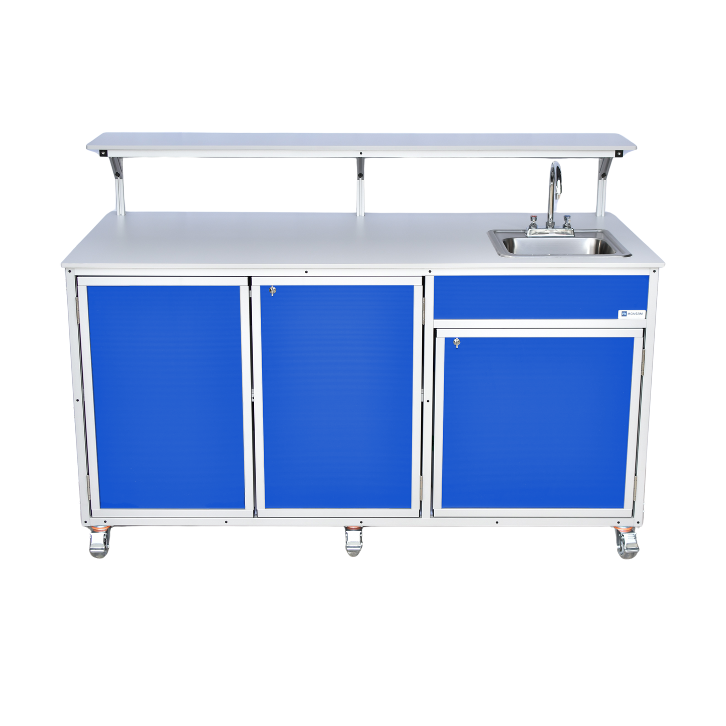 Food Service Cart with Portable Sink PLUS Serving Shelf (FSC-002)