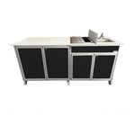 Self Contained Single Food Cart Basin With Ice Bin (NS-FSC-003)