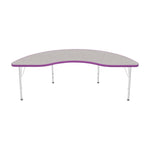 Mahar Creative Colors Kidney Activity Table with Adjustable Height 72