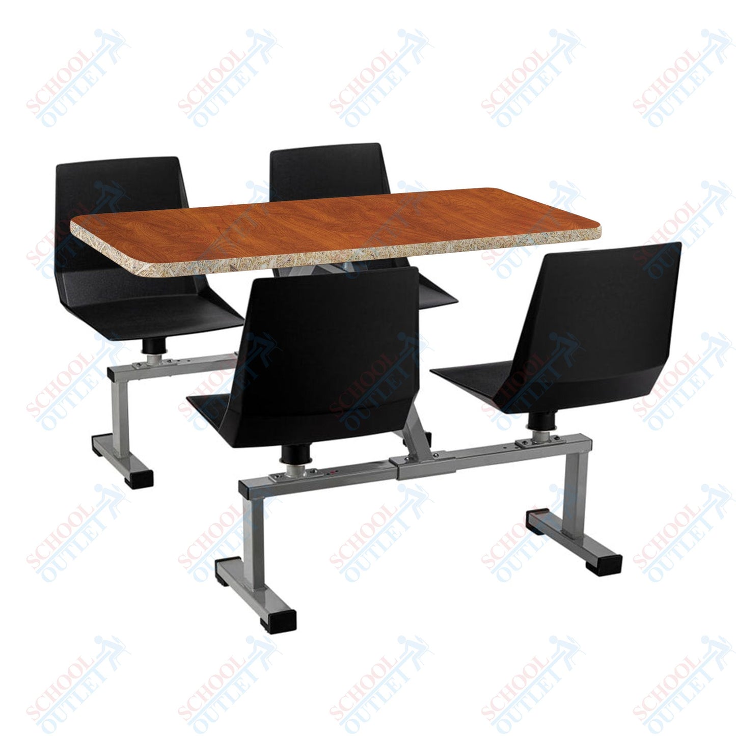 NPS Cluster Swivel Booth, 24x48, HPL Top (National Public Seating NPS-CSBG2448-HPL)