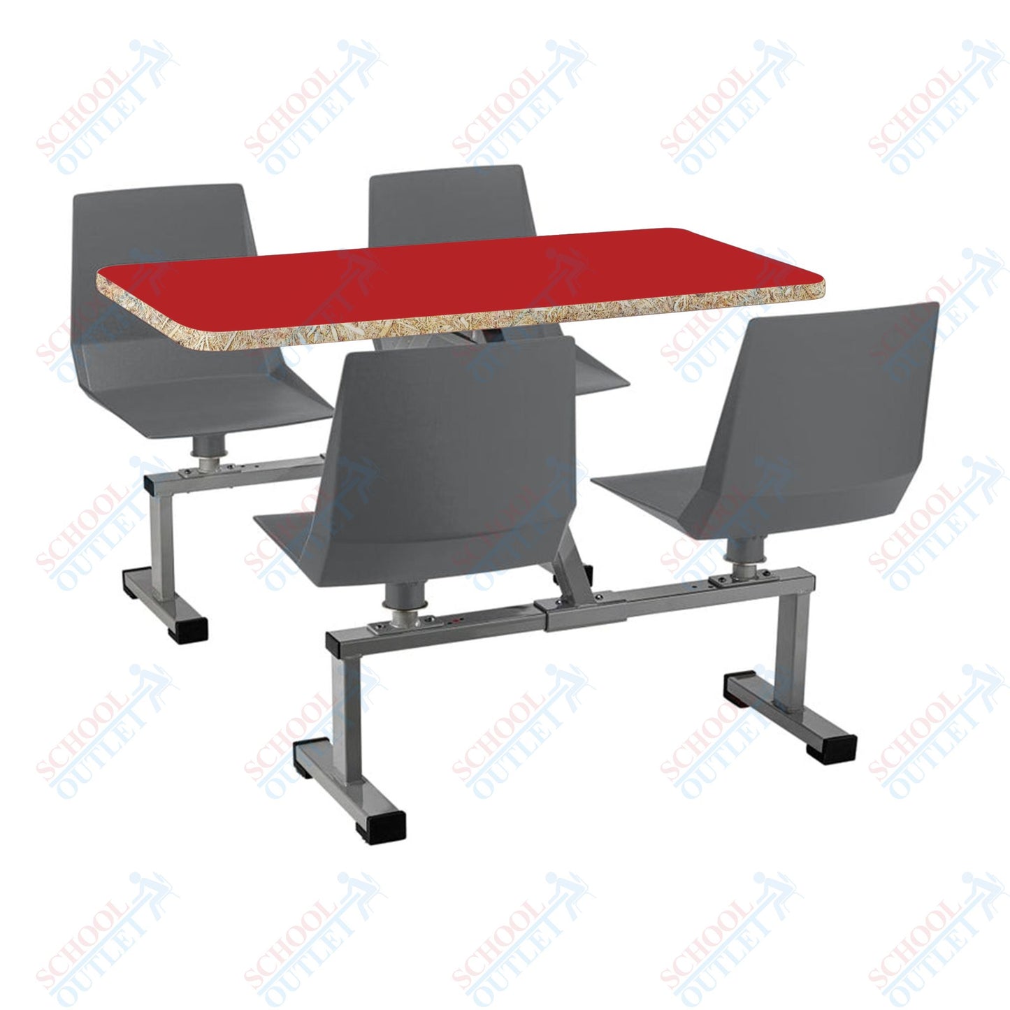 NPS Cluster Swivel Booth, 24x48, HPL Top (National Public Seating NPS-CSBG2448-HPL)